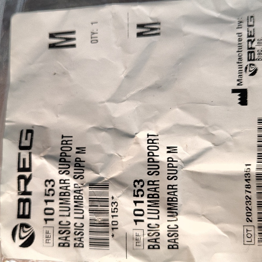 Breg Basic Lumbar Support Med. #10153 - image 2